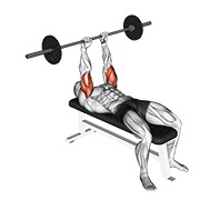 Extensie de triceps culcat cu haltera
