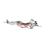 Crunch invers strâns, la cablu