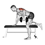 Extensie de triceps în spate cu gantera