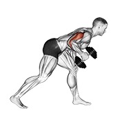 Extensie de triceps în spate, cu o mână, cu gantera