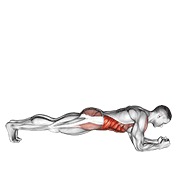 Plank frontal cu rotație