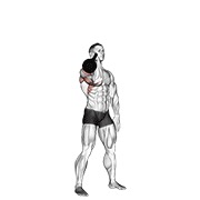 Împins militar lateral, cu o mână, cu kettlebell