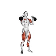 Thruster cu kettlebell