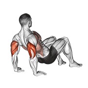Dips pentru triceps pe sol