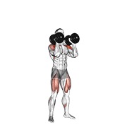 Push press cu gantere