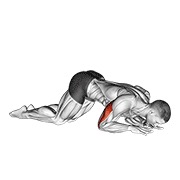 Extensie de triceps îngenuncheat, cu greutatea corporală