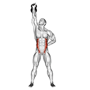 Windmill avansat cu kettlebell
