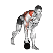 Ramat cu o mână, cu kettlebell