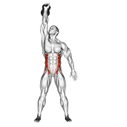 Windmill cu kettlebell