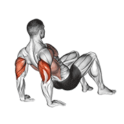 Dips pentru triceps pe sol