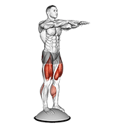 Genuflexiune pe minge Bosu